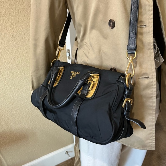 PRADA Black Nylon 2Way Bag - Picture 14 of 16